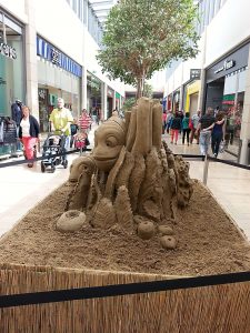 Sandskulptur "Nemo" in der Shopping Mall