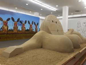 Museumsreif: Sandskulptur-Replik