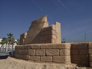 Sandskulptur Event-Motto