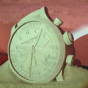 Sandskulpturen-Replik der "Capeland" von Baume&Mercier